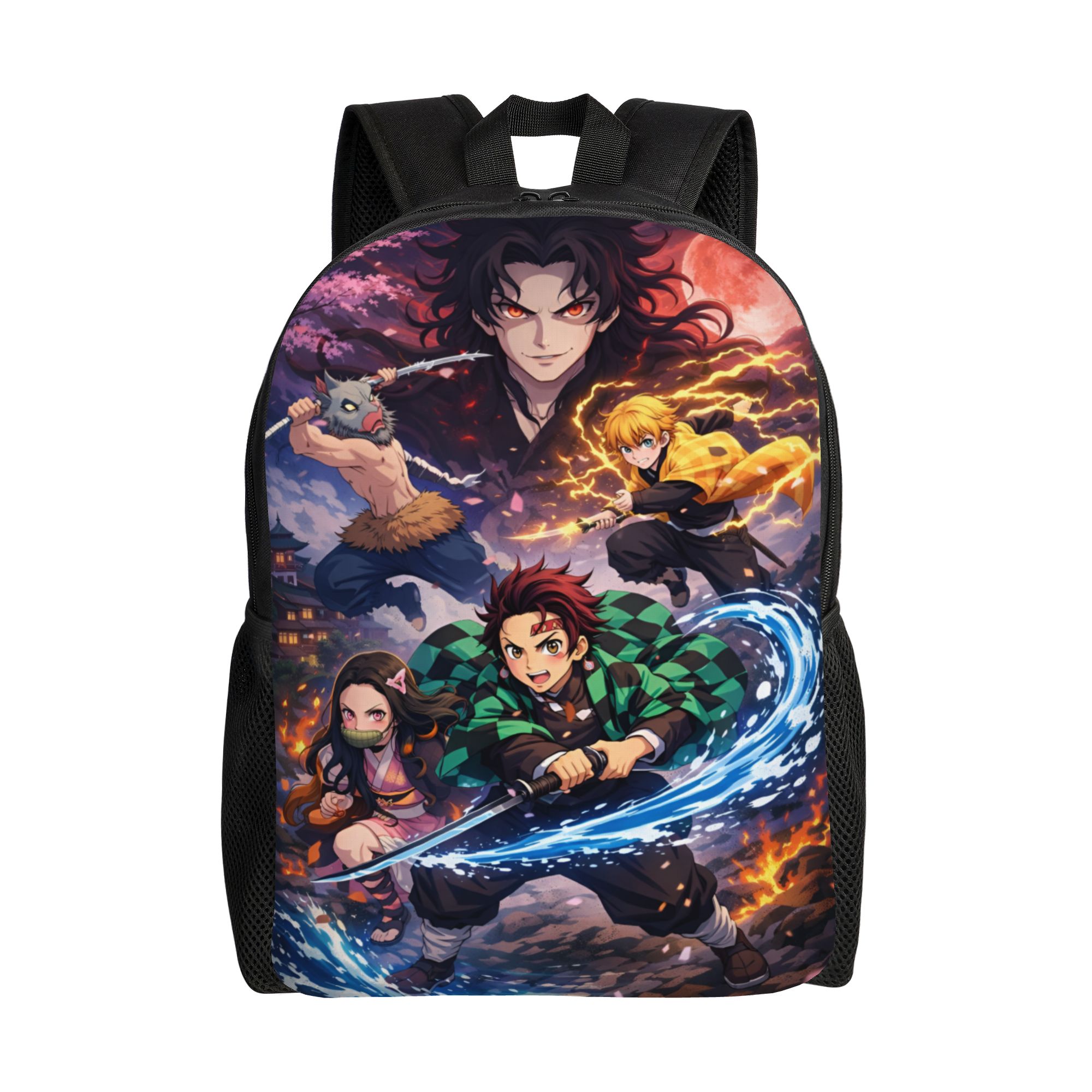 Laptop Accessories For Students - กระเป๋าเป้สะพายหลังเดินทาง D-Demons Slayers สำหรับผู้หญิงผู้ชาย กระเป๋าใส่หนังสือแล็ปท็อปสำหรับโรงเรียน Kimetsus