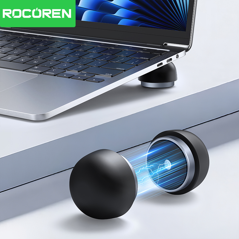 Mac Laptop Accessories - Rocoren ขาตั้งแล็ปท็อปอุปกรณ์เสริมโน้ตบุ๊คแล็ปท็อปเห็ดผู้ถือ Magnetic MINI Cooler สําหรับ
