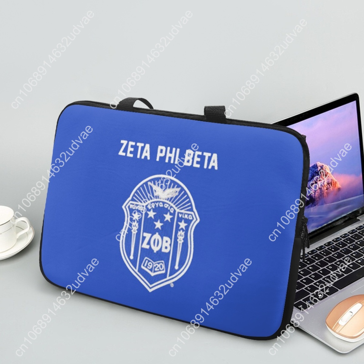 Laptop Accessories Bag - Zeta Phi Beta Sorority พิมพ์กระเป๋าแล็ปท็อปน้ําหนักเบาแฟชั่นโน้ตบุ๊คสําหรับผู้ใหญ่อุปกรณ์เสริมคอมพิวเตอร์กระเป๋าถือ 2023