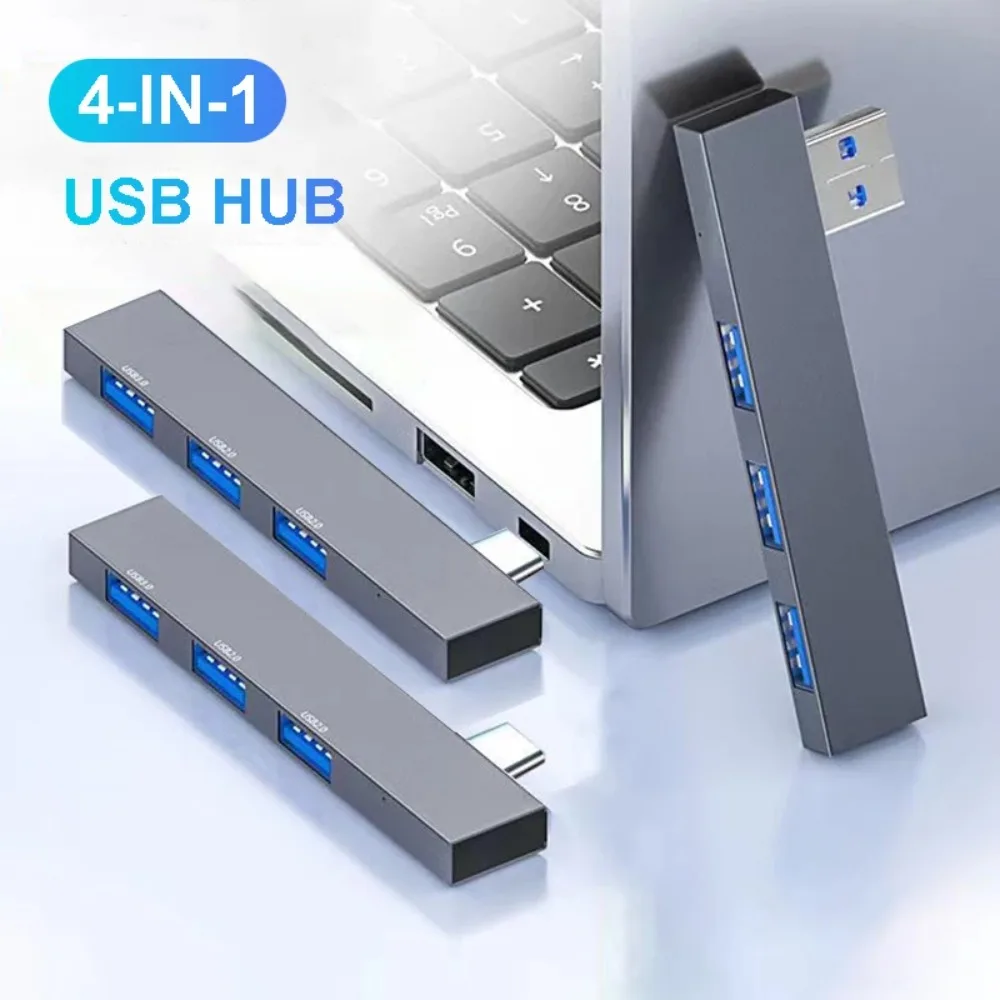Laptop Accessories Macbook - อะแดปเตอร์ USB Splitter OTG หลายพอร์ต USB