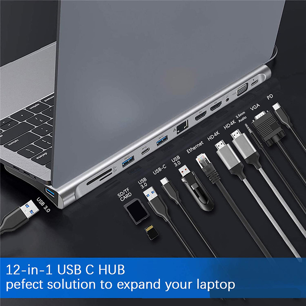 Mac Laptop Accessories - MZX USB มัลติฮับ ด็อกกิ้งสเตชั่น ประเภท C