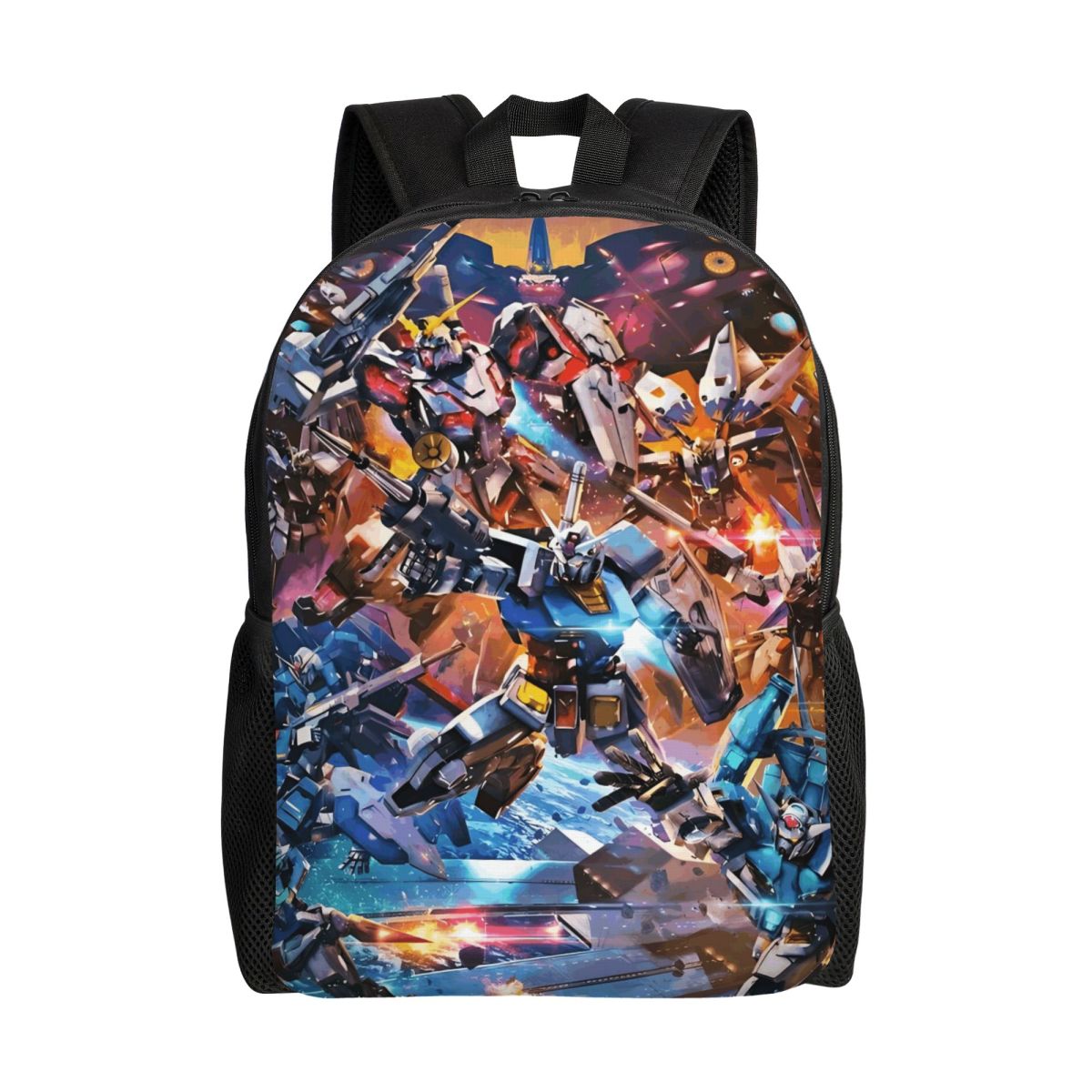 Laptop Accessories For Students - กระเป๋าเป้สะพายหลังลาย G-Gundams แบบกำหนดเองสำหรับผู้ชายและผู้หญิง แฟชั่นกระเป๋าใส่หนังสือสำหรับนักเรียน นักศึกษา กระเป๋ามังงะ