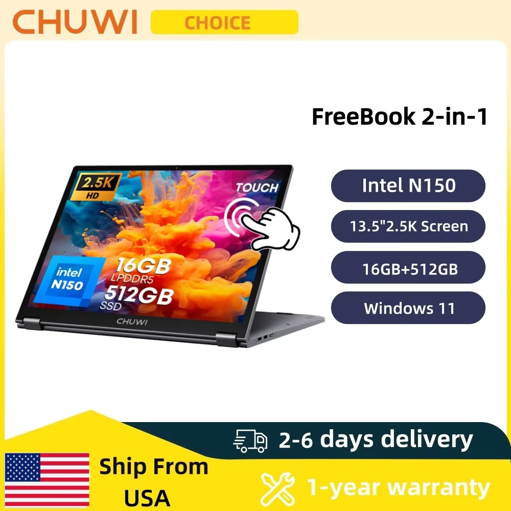 Laptop Accessories Ram - CHUWI FreeBook แล็ปท็อปหน้าจอสัมผัส 2-in-1 ขนาด 13.4