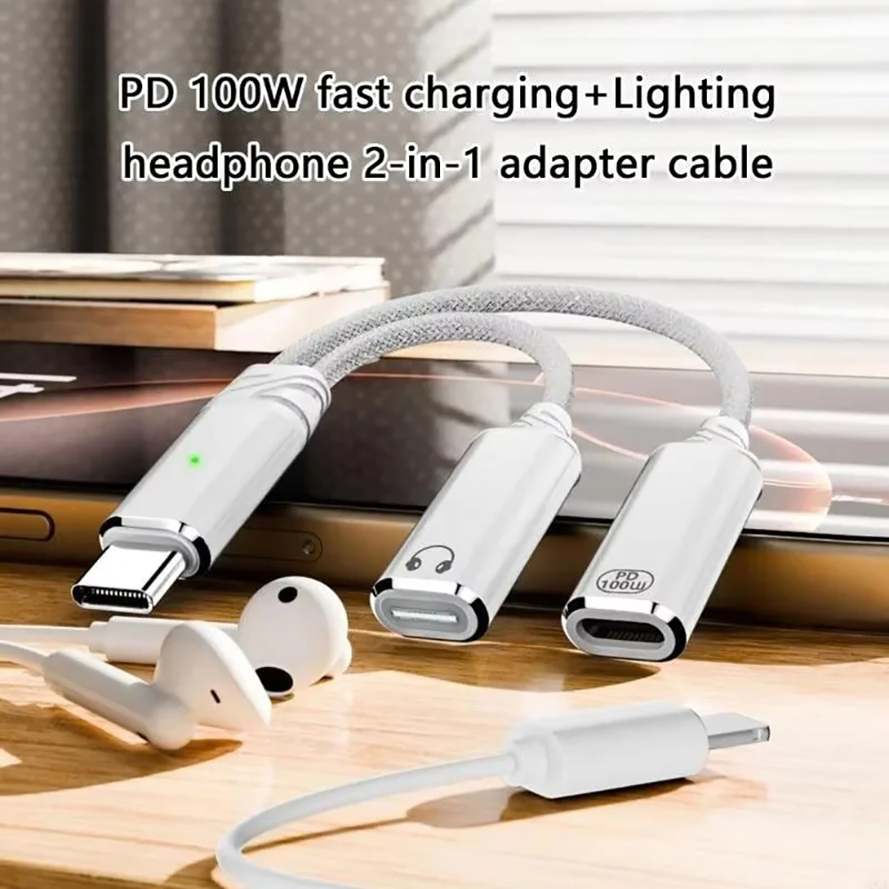 ตัวแยก USB C 2 ใน 1 แจ็คหูฟังอ - Laptop Accessories Macbook บทวิจารณ์และราคา