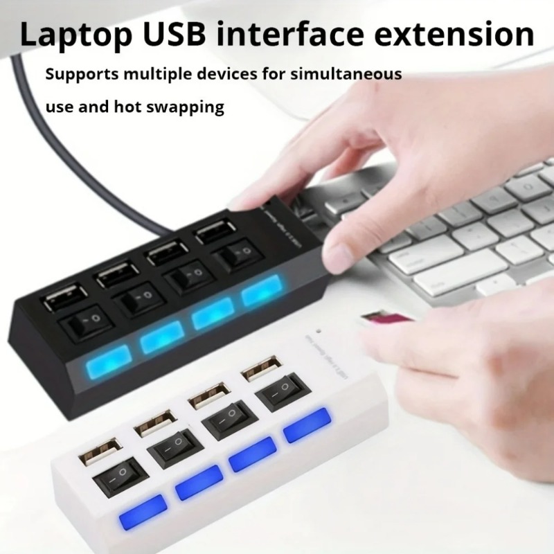 USB 2.0 ฮับ 4/7 พอร์ตตัวแยกสัญ - Laptop Accessories Macbook บทวิจารณ์และราคา
