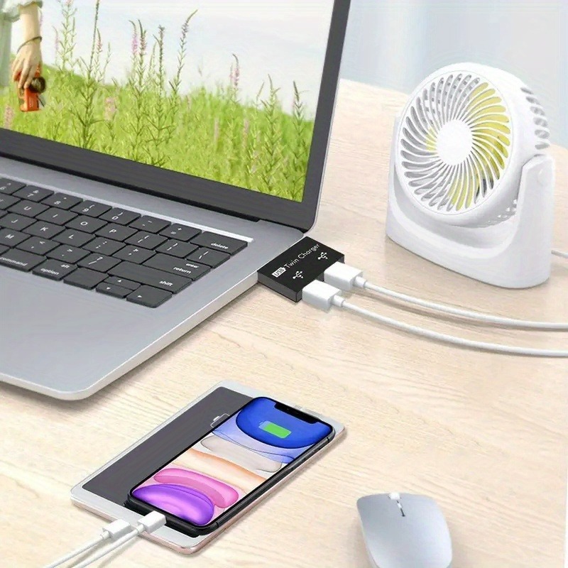 USB2.0 Splitter 1 ชาย 2 พอร์ตห - Laptop Accessories Macbook บทวิจารณ์และราคา