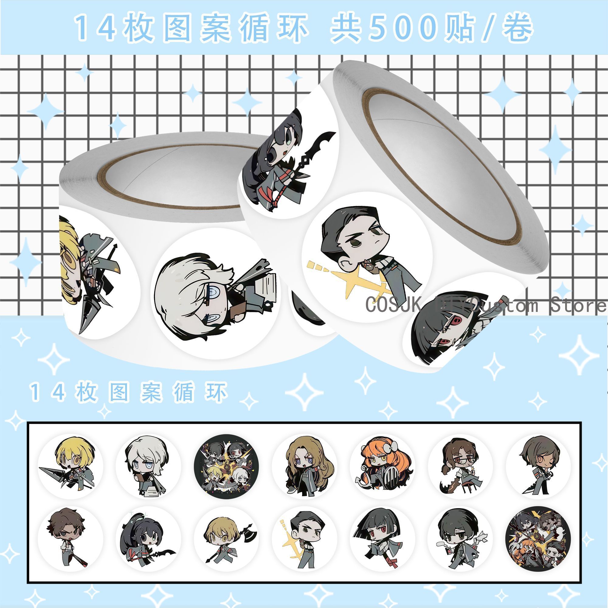 500 ชิ้น/ม้วนอะนิเมะลิมบัส คอม - Laptop Accessories For Students บทวิจารณ์และราคา