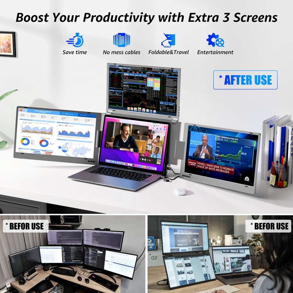 จอภาพเสริมแบบพกพาขนาด 15.6 นิ้ - Monitor Portable Usb บทวิจารณ์และราคา