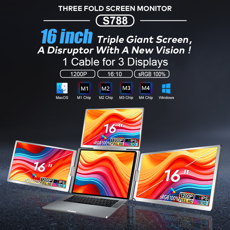 จอภาพพกพาแบบ Quad Monitor รุ่น - Monitor Portable Usb บทวิจารณ์และราคา