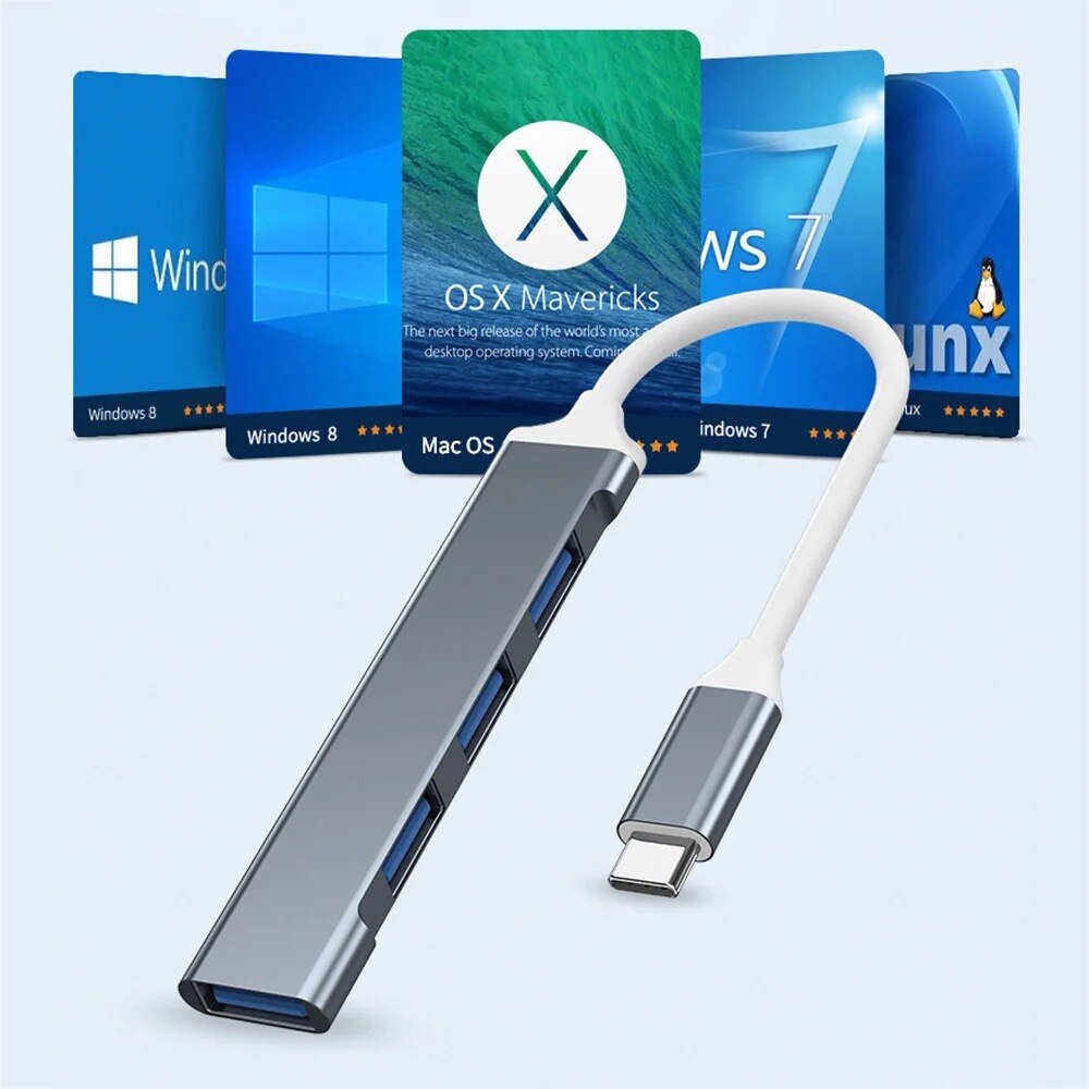 4 พอร์ตมัลติสปลิตเตอร์ USB 3.0 - Laptop Accessories Macbook บทวิจารณ์และราคา