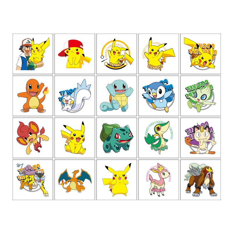 5*5 ซม.20pcs Pokemon Pikachu T - Good Laptop Accessories บทวิจารณ์และราคา