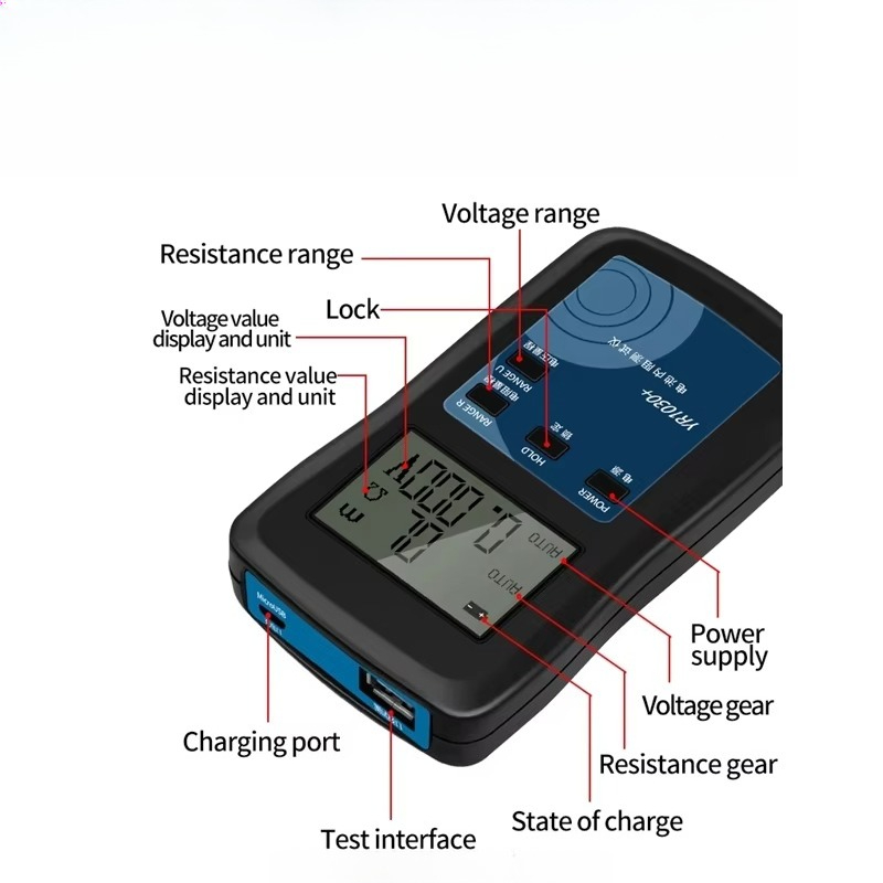 015 เครื่องวัดแบตเตอรี่แบบพกพา - Monitor Portable Usb บทวิจารณ์และราคา