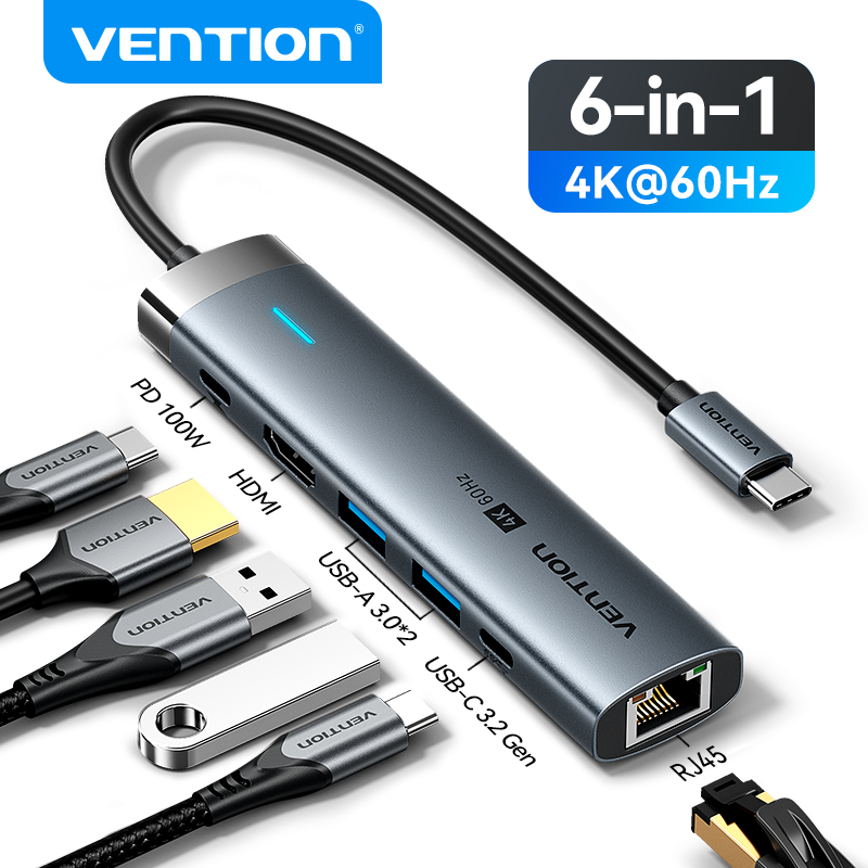 Vention USB C HUB ประเภท C ถึง - Mac Laptop Accessories บทวิจารณ์และราคา