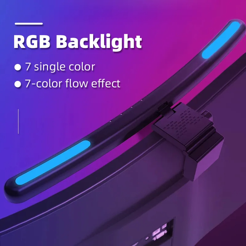 โคมไฟหน้าจอแอลอีดีโค้ง USB RGB - Monitor Portable Usb บทวิจารณ์และราคา